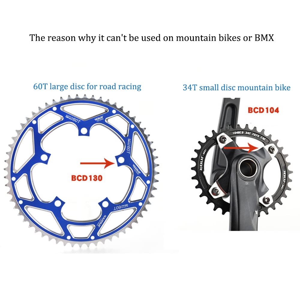 Amazon.co.jp: BINTING バイクチェーンリング、60T 130 BCD